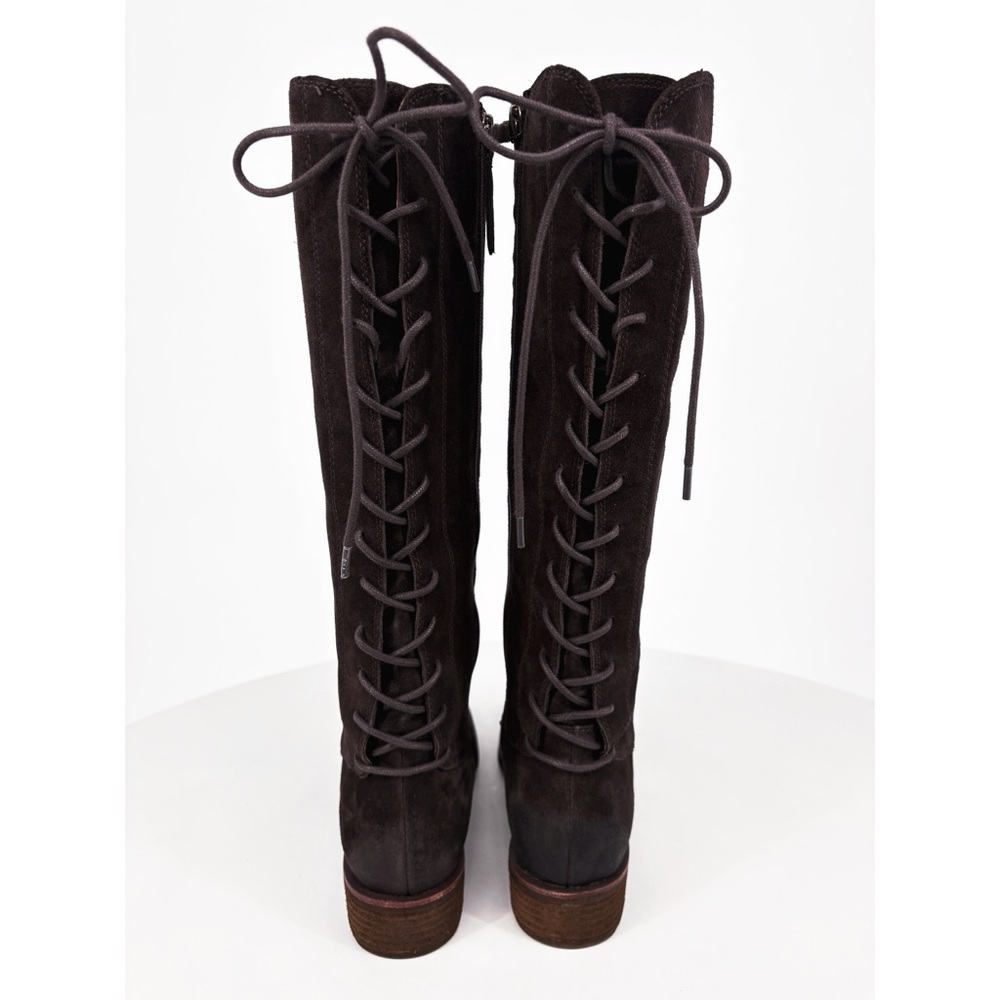 SOFFT Sharnell II Tall Brown Suede Lace-Up Boots 8 - Picture 7 of 16